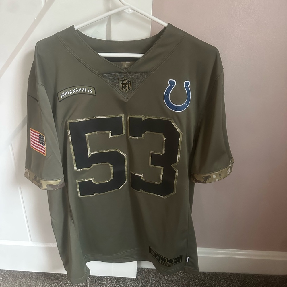 Nike Colts Salute To Service Shaquille Leonard Jersey